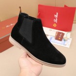 Замшевые ботинки с мехом Loro Piana