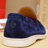 Мужские замшевые лоферы Loro Piana Summer Walk