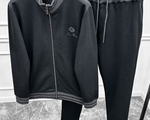 Спортивный костюм Loro Piana logo-embroidered - Black