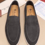 Мужские лоферы Loro Piana Summer Walk - Dark Grey