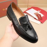 Кожаные лоферы Loro Piana tassel - Black