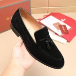 Замшевые лоферы Loro Piana tassel - Black