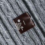Кашемировый свитер Loro Piana Premium zip-up - Dark Grey