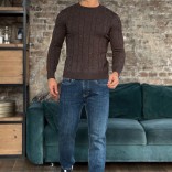 Мужской свитер Loro Piana premium - Brown