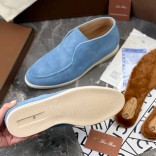 Мужские лоферы с меховой стелькой Loro Piana