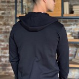 Мужская кофта на молнии Loro Piana - Black