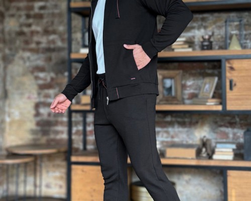 Мужской спортивный костюм Loro Piana - Black