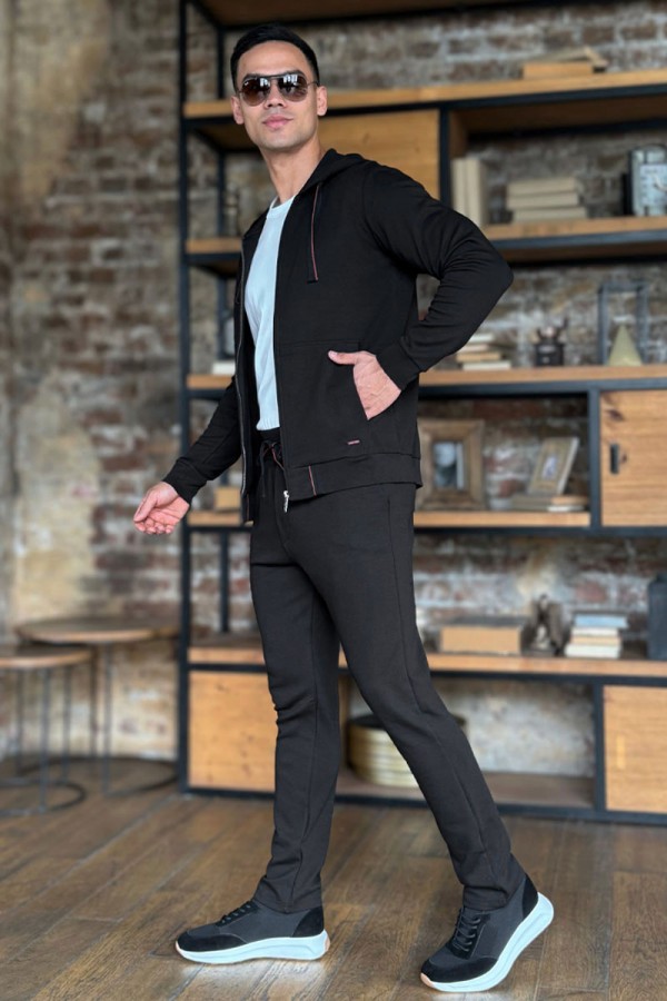 Мужской спортивный костюм Loro Piana - Black