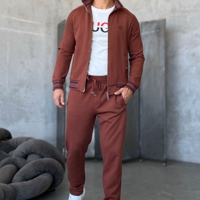 Мужской спортивный костюм Loro Piana monogram - Brown