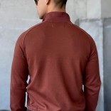 Мужская кофта на молнии Loro Piana monogram - Brown