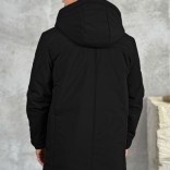 Парка чёрного цвета Loro Piana logo-patch