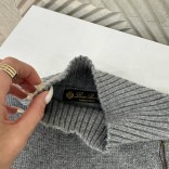 Женский серый костюм Loro Piana Premium