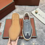 Мужские кожаные кроссовки Loro Piana Tennis Walk