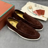 Мужские замшевые лоферы Loro Piana