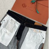 Мужские тёмно-синие джинсы Loro Piana Premium