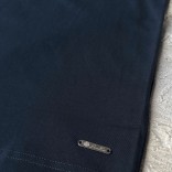 Футболка синего цвета Loro Piana logo-embroidered