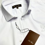 Мужская белая рубашка Loro Piana