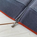 Кофта на молнии Loro Piana Premium signature logo - Denim Blue