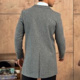 Мужское пальто серого цвета Loro Piana