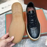 Мужские кожаные кроссовки Loro Piana Tennis Walk