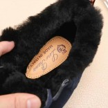 Кроссовки с мехом Loro Piana Newport Walk - Navy