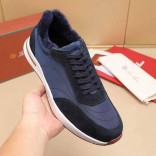 Кроссовки с мехом Loro Piana Week End Walk Evo