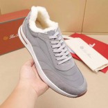 Кроссовки с мехом Loro Piana Week End Walk Evo