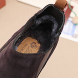 Замшевые ботинки с мехом Loro Piana