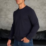 Мужской тёмно-синий джемпер Loro Piana