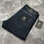 Джинсы тёмно-синего цвета Loro Piana regular fit