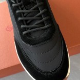 Замшевые кроссовки Loro Piana Week End Walk - Black