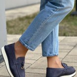 Женские замшевые лоферы Loro Piana