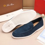 Мужские замшевые лоферы Loro Piana Summer Walk