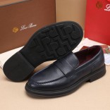 Кожаные лоферы Loro Piana Travis - Navy