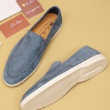 Мужские замшевые лоферы Loro Piana Summer Walk