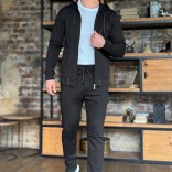 Мужская кофта на молнии Loro Piana - Black