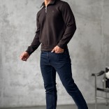 Утеплённая кофта Loro Piana zip-neck - Brown