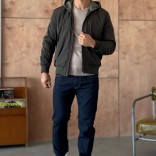 Мужская ветровка Loro Piana зелёного цвета