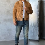 Мужская бежевая куртка Loro Piana Premium