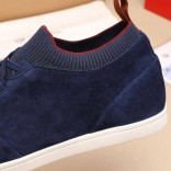 Замшевые кроссовки Loro Piana Soho Walk - Navy