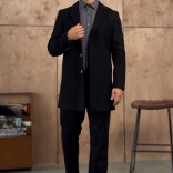 Мужское пальто чёрного цвета Loro Piana