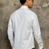 Мужская рубашка Loro Piana белого цвета