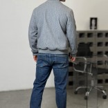 Мужской бомбер Loro Piana серого цвета