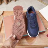 Замшевые кроссовки Loro Piana Week End Walk - Navy