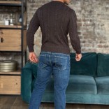 Мужской свитер Loro Piana premium - Brown