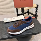 Мужские кроссовки Loro Piana Week End Walk - Blue / Brown