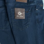 Мужские джинсы тёмно-синего цвета Loro Piana straight fit