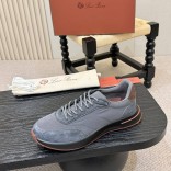 Мужские кроссовки Loro Piana Week End Walk - Grey
