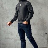 Утеплённая кофта Loro Piana zip-neck - Grey