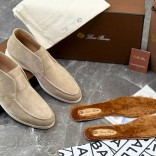 Мужские лоферы с меховой стелькой Loro Piana